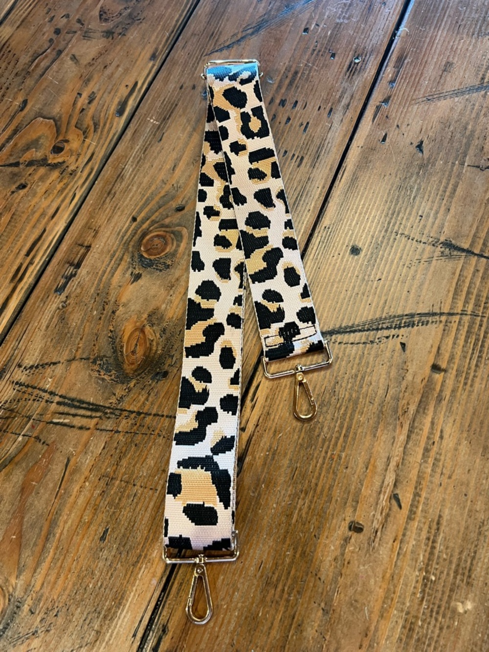 Leopard print clip strap for purse or small bags